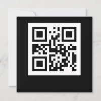 Drôle Geek Human QR Code Code code-barres Scanner