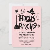 Invitation Drôle Hocus Pocus Witch Halloween Costume Party (Devant)