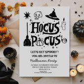 Invitation Drôle Hocus Pocus Witch Halloween Costume Party