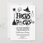 Invitation Drôle Hocus Pocus Witch Halloween Costume Party (Devant)