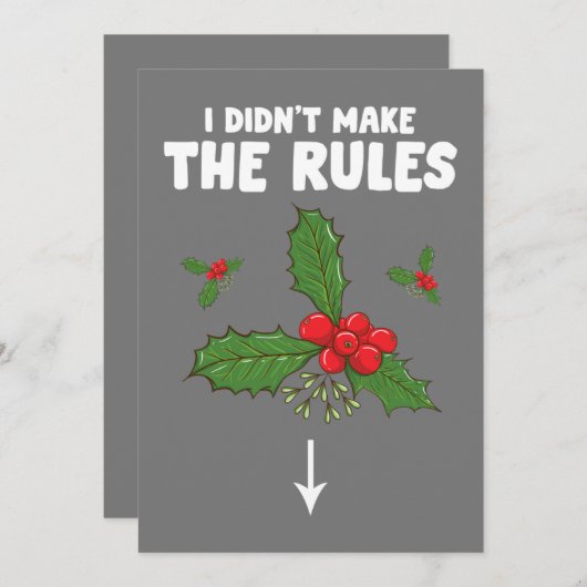 Invitation Drôle inapproprié Noël Adulte que je n'ai pas fait (Devant / Derrière)