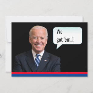 Invitation Drôle Joe Biden Mens Anniversaire Suspect Informat