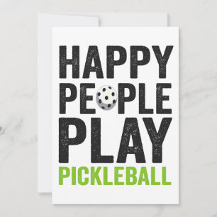 Invitation Drôle Joyeux Jouer Pickleball Dink Sport Cadeau