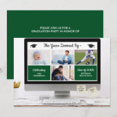 Invitation Drôle Les Années Zoomées Par Graduation Photos Par (Devant / Derrière)