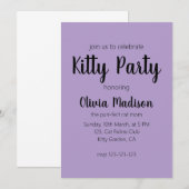 Invitation drôle | maman de chat (Devant / Derrière)