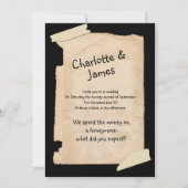 Invitation Drôle Mariage Humour papier Tatty (Devant)