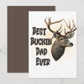 Invitation Drôle Meilleur Papa Buckin Jamais (Devant / Derrière)