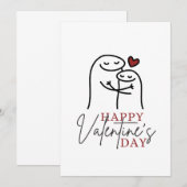 Invitation Drôle Mème Couple Valentine's Day Card Quirky (Devant / Derrière)