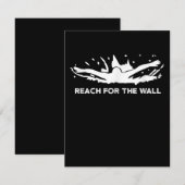 Invitation Drôle nage Cadeau nage Sport équipe nage (Devant / Derrière)