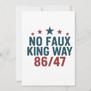 Invitation Drôle No Faux King Way 86 47 4 juillet