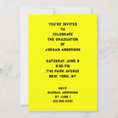 Invitation Drôle Parti de Graduation (Dos)