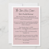 Invitation Drôle Parti de la retraite (Devant)