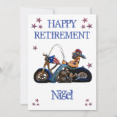 Invitation Drôle Parti de la retraite (Devant)