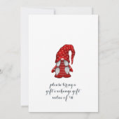 Invitation Drôle Père Noël Gnomes Joyeux Noël Little Party (Dos)