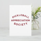 Invitation Drôle Pickleball Dit (Debout devant)