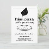Invitation Drôle Pizza Graduation Party (Debout devant)