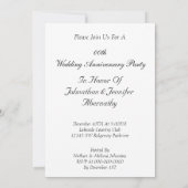 Invitation drôle pour anniversaire de mariage (Dos)