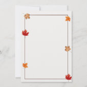 Invitation drôle pour la fête de Friendsgiving Pan (Dos)