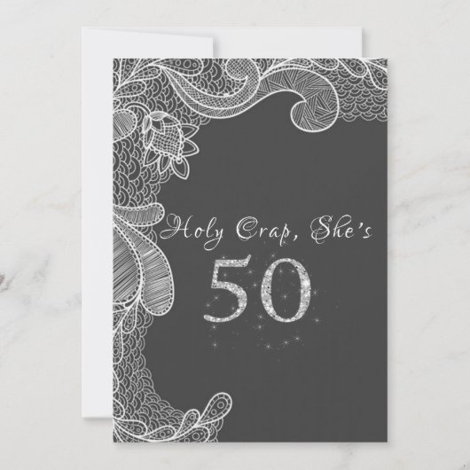 Invitation drôle pour les 50 ans (Devant)
