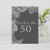 Invitation drôle pour les 50 ans (Debout devant)