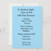 Invitation drôle pour les 50 ans de retrouvailles (Dos)