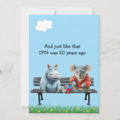 Invitation drôle pour les 50 ans de retrouvailles (Devant)