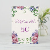 Invitation drôle pour un 50e anniversaire (Debout devant)