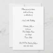 Invitation drôle pour un 50e anniversaire (Dos)
