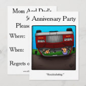 Invitation drôle pour un 50e anniversaire de maria (Devant / Derrière)