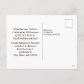 Invitation drôle pour un Potluck Friendsgiving ave (Dos)