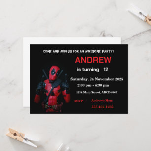 Invitation drôle pour une fête