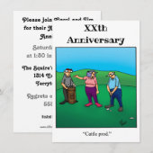 Invitation drôle pour une fête d'anniversaire de m (Devant / Derrière)