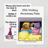 Invitation drôle pour une fête d'anniversaire de m (Devant / Derrière)