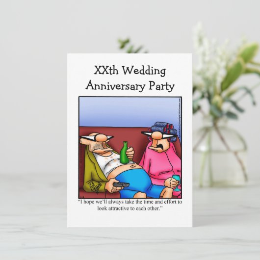 Invitation drôle pour une fête d'anniversaire de m (Debout devant)