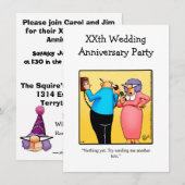 Invitation drôle pour une fête d'anniversaire de m (Devant / Derrière)
