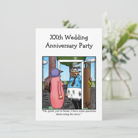 Invitation drôle pour une fête d'anniversaire de m (Debout devant)