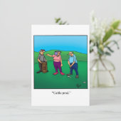 Invitation drôle pour une fête d'anniversaire de m (Debout devant)