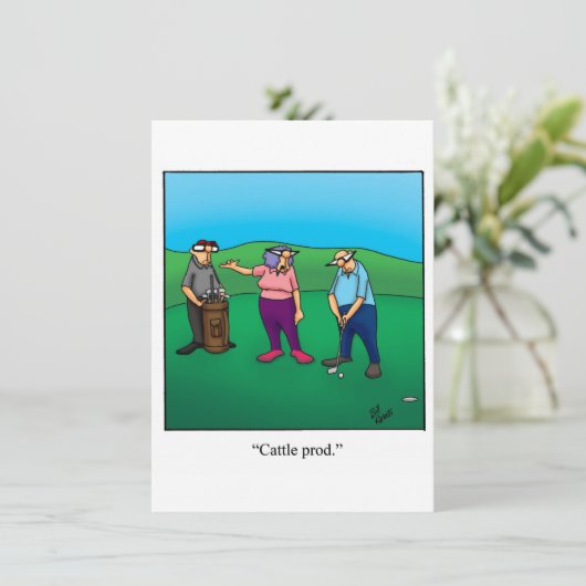 Invitation drôle pour une fête d'anniversaire de m (Debout devant)