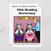 Invitation drôle pour une fête d'anniversaire de m (Devant / Derrière)