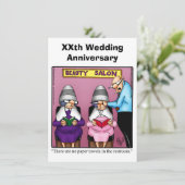 Invitation drôle pour une fête d'anniversaire de m (Debout devant)