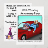 Invitation drôle pour une fête d'anniversaire de m (Devant / Derrière)