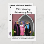 Invitation drôle pour une fête d'anniversaire de m (Devant / Derrière)