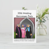 Invitation drôle pour une fête d'anniversaire de m (Debout devant)