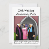 Invitation drôle pour une fête d'anniversaire de m (Devant)