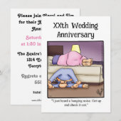 Invitation drôle pour une fête d'anniversaire de m (Devant / Derrière)