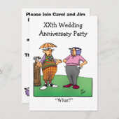 Invitation drôle pour une fête d'anniversaire de m (Devant / Derrière)