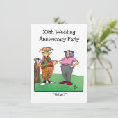 Invitation drôle pour une fête d'anniversaire de m (Debout devant)