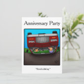 Invitation drôle pour une fête de 50e anniversaire (Debout devant)