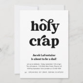 Invitation drôle pour une fête de couches pour pap (Devant)