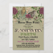 Invitation drôle pour une fête de sorcière Summerw (Devant)